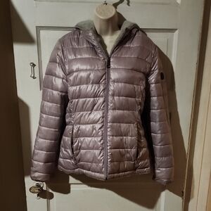 Andrew Marc Reversible Puffer Faux Fur Jacket Medium